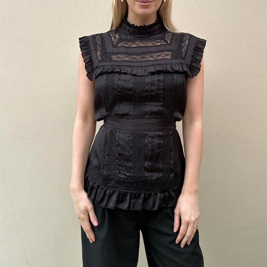 Black lace top
