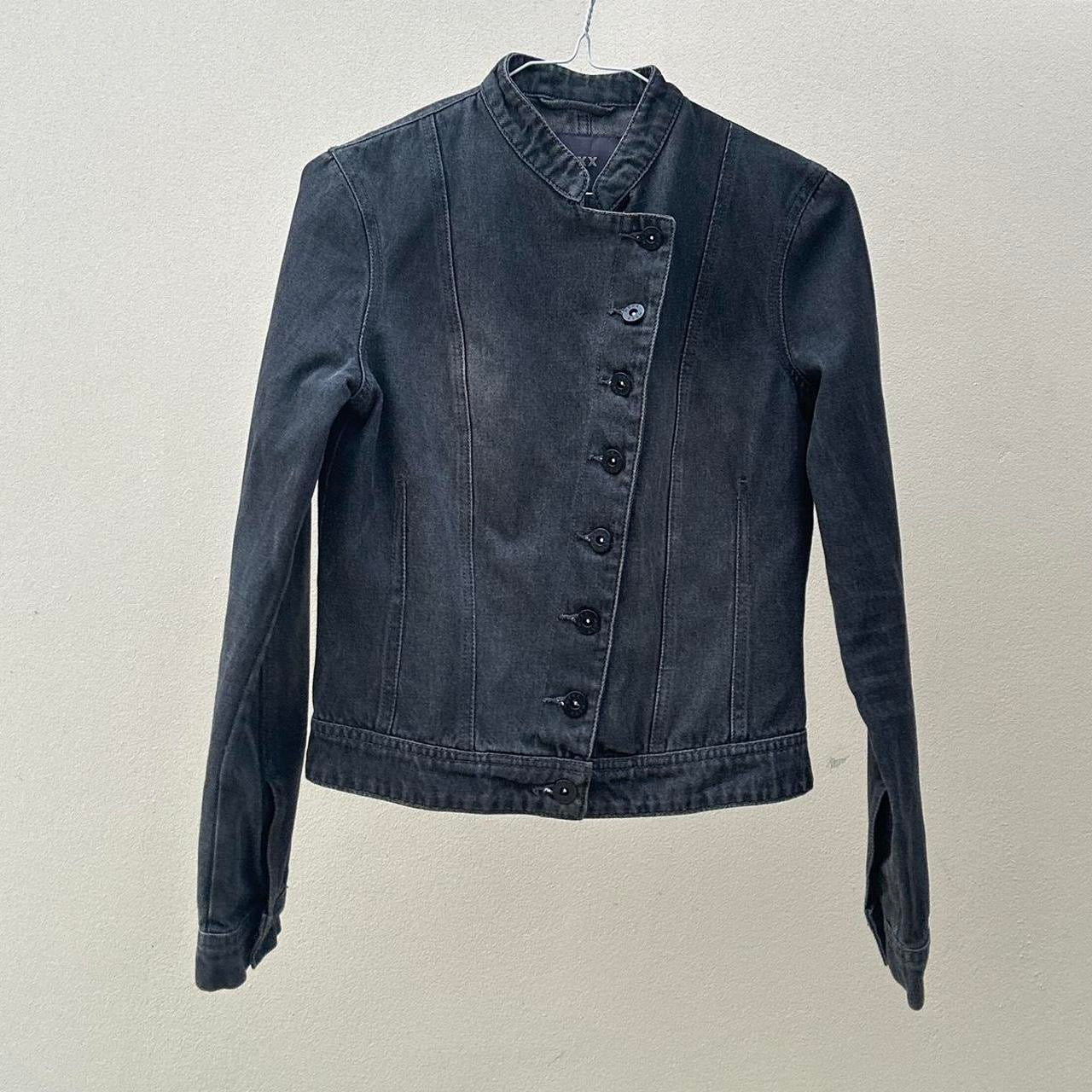 Vintage 00s asymmetric denim jacket