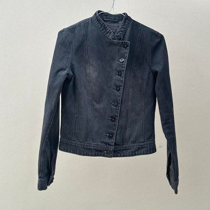 Vintage 00s asymmetric denim jacket