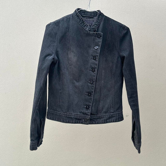 Vintage 00s asymmetric denim jacket