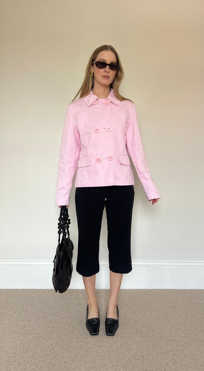 Vintage pink double breasted jacket