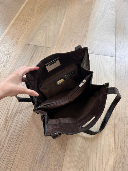 SALE Vintage croc handbag