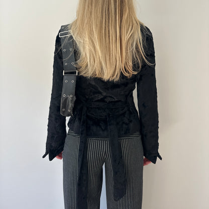 Vintage faux pony skin jacket