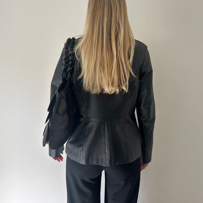 Vintage black leather jacket