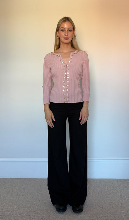 Vintage mother of pearl cardigan