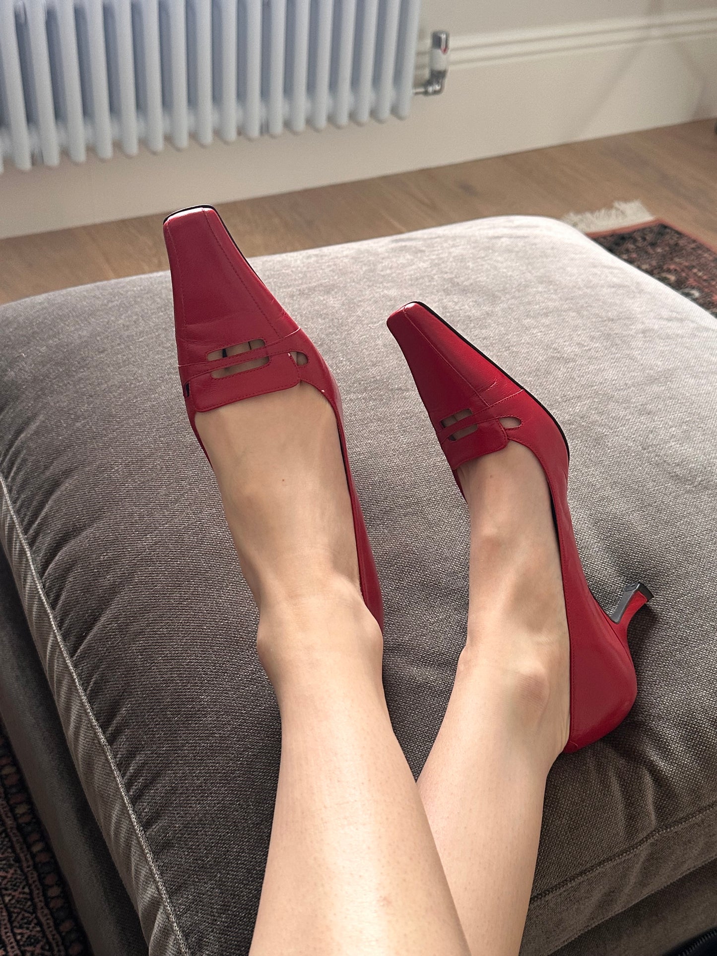 Vintage red court shoes