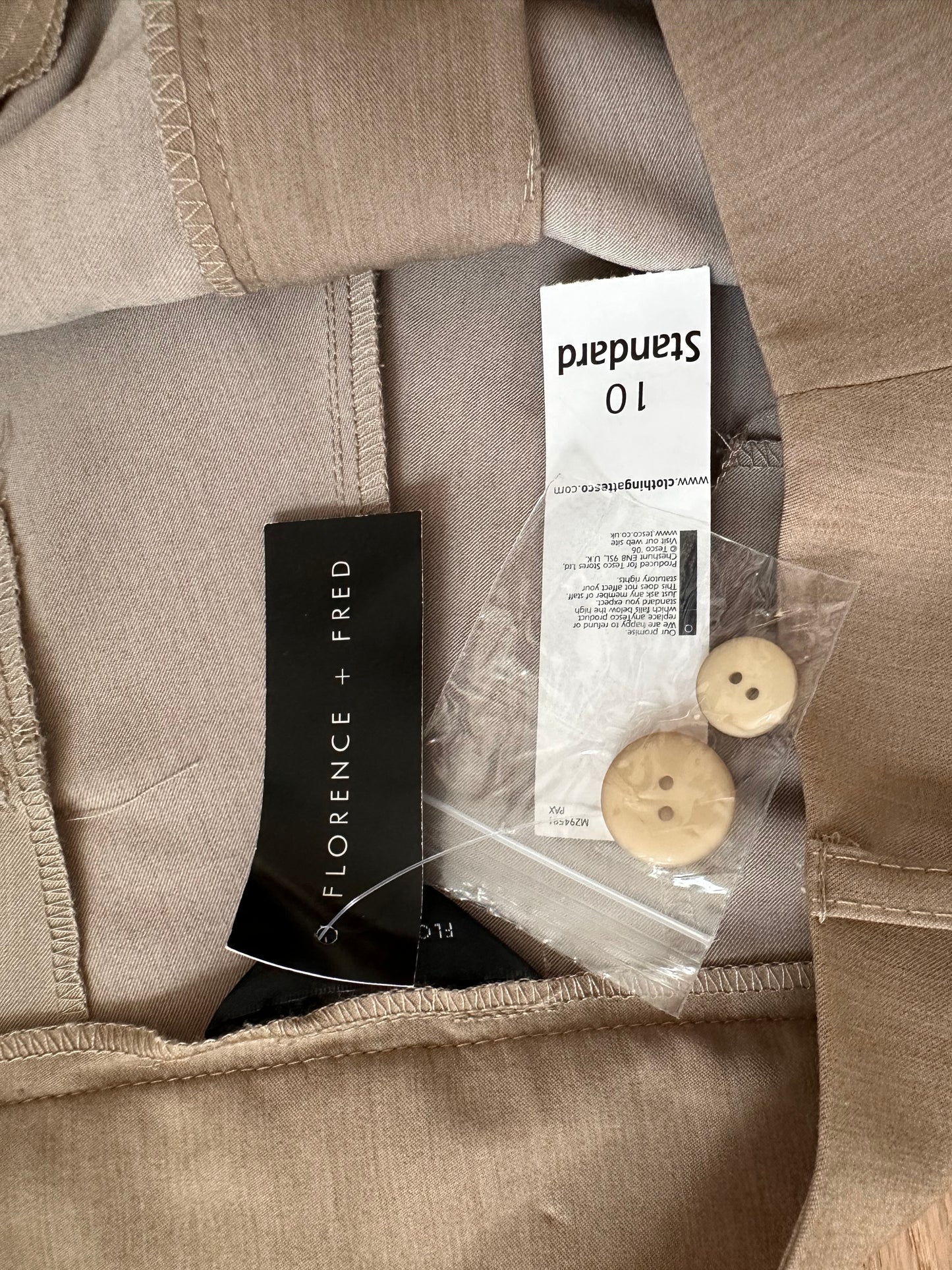 SALE taupe suit trousers