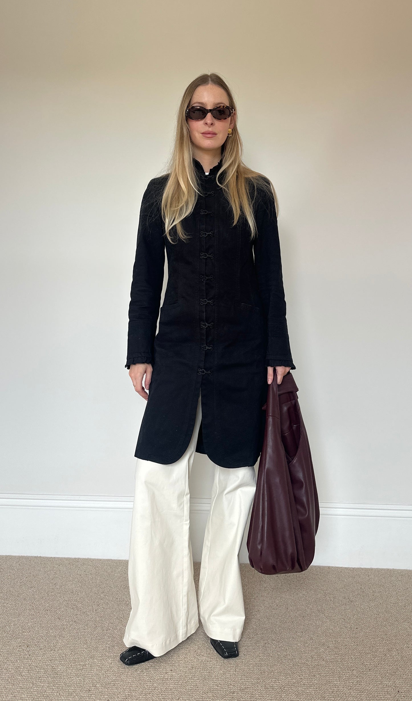 Vintage hook and eye coat
