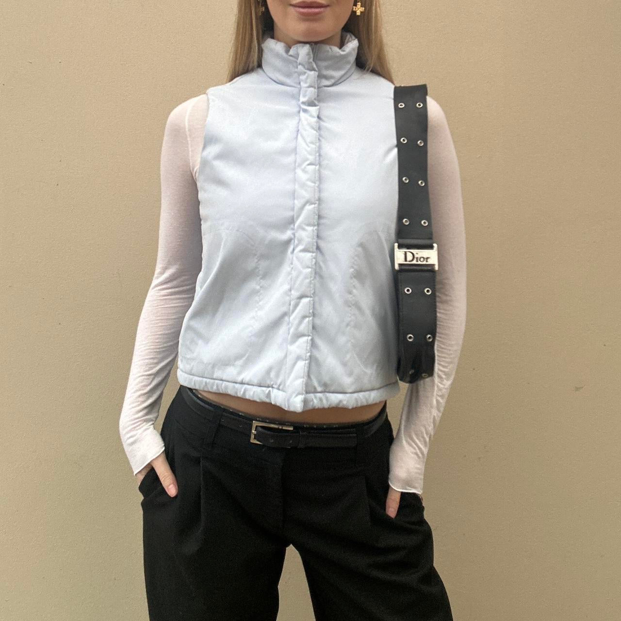 Vintage baby blue gilet