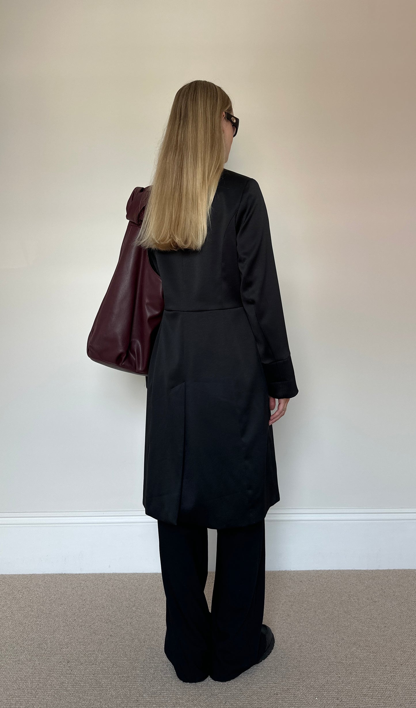 Vintage satin frog clasp jacket