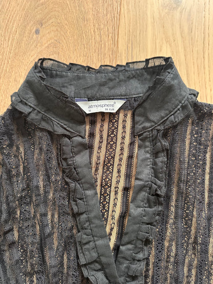 SALE vintage black lace top