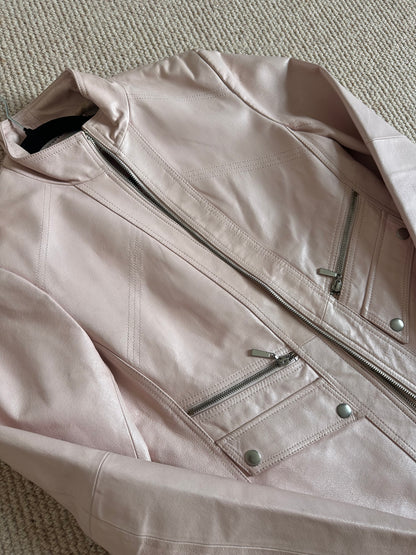Vintage pink leather jacket