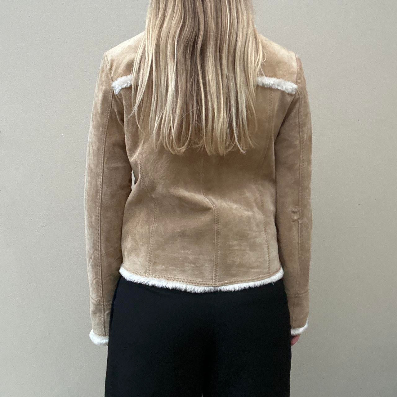 Vintage suede biker jacket