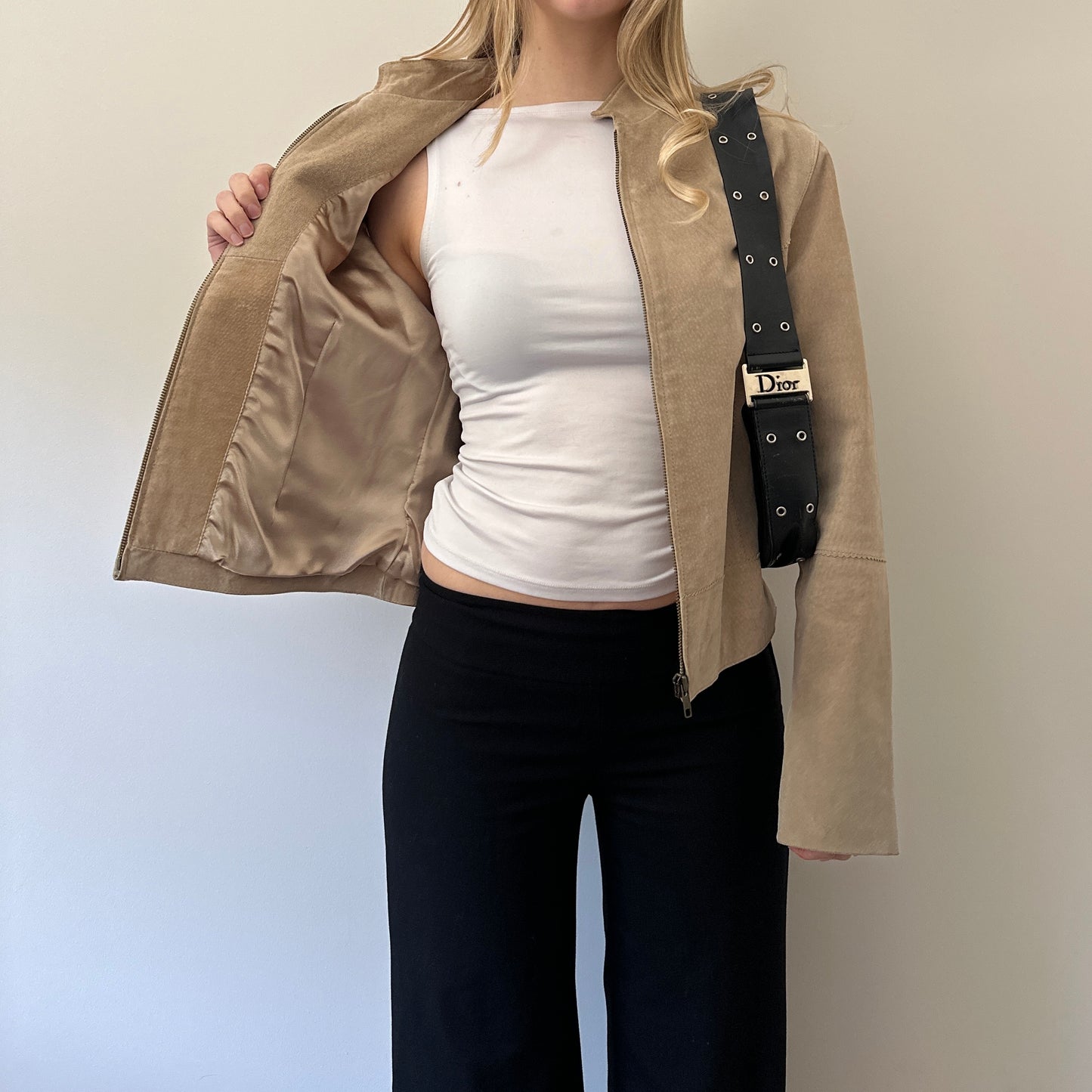Vintage camel suede jacket
