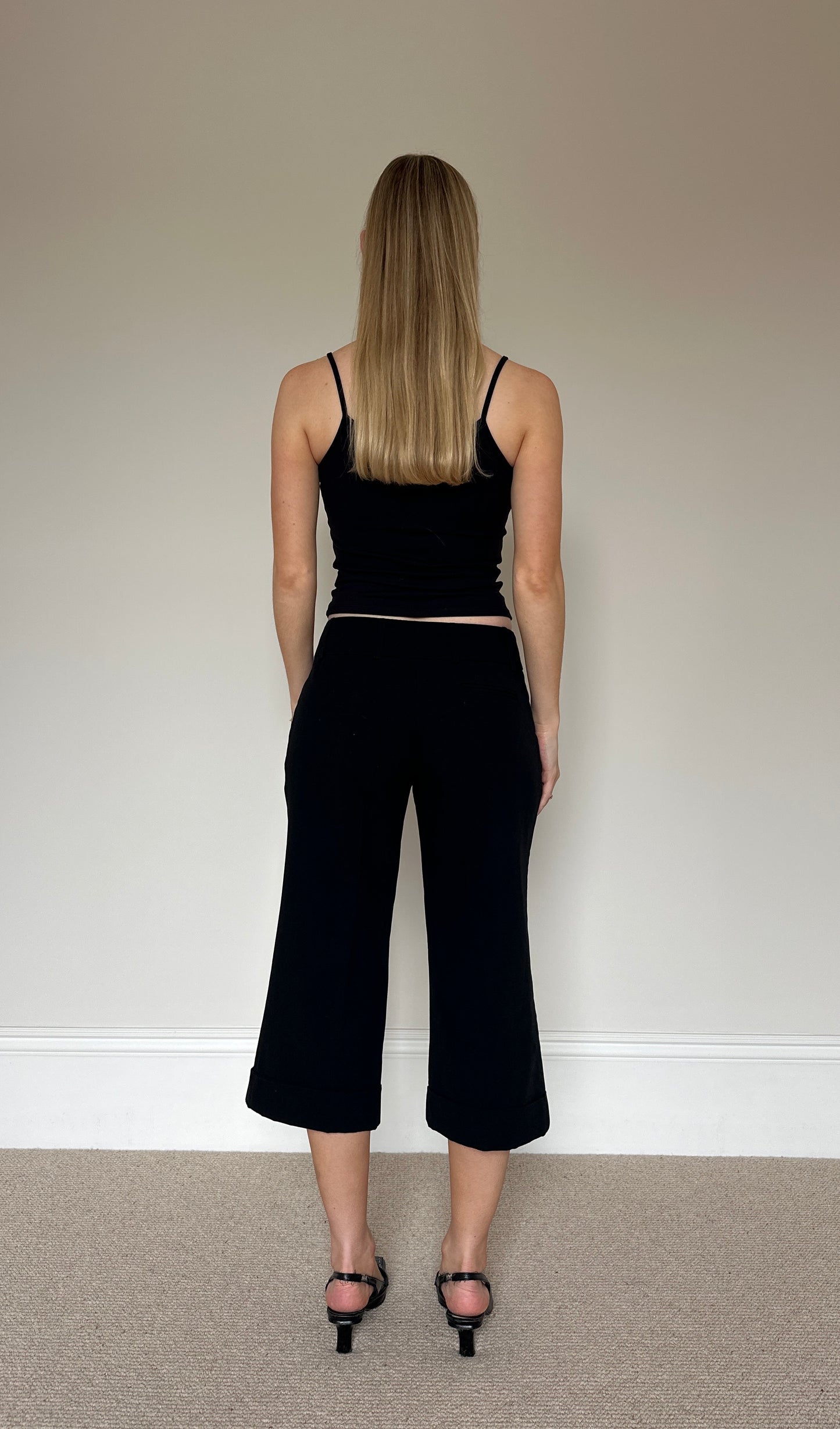 Vintage Black Suit Capris