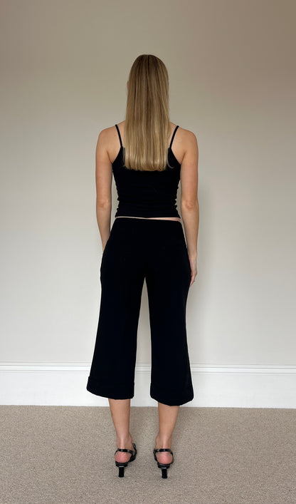 Vintage Black Suit Capris
