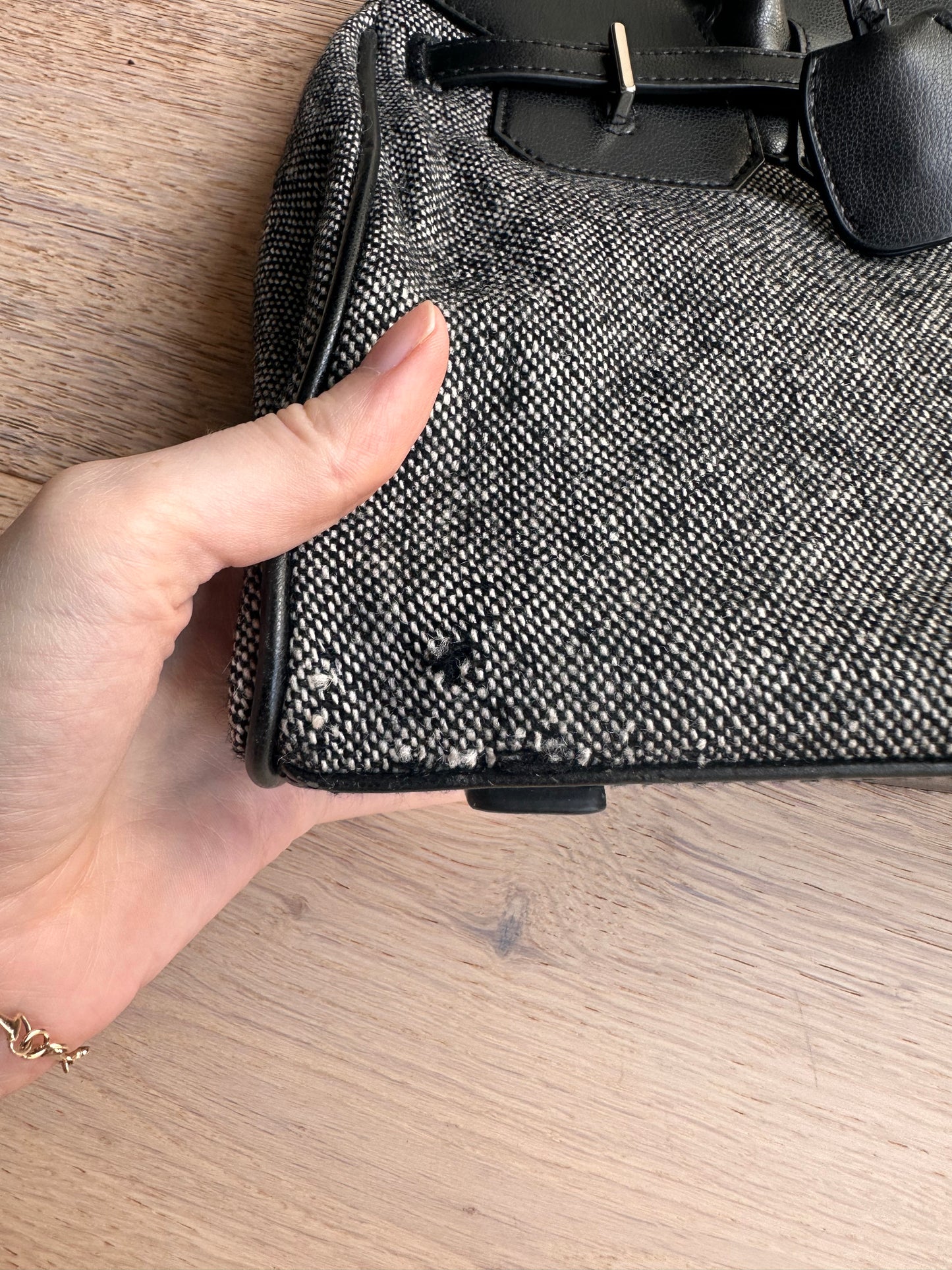 SALE Vintage firkin bag