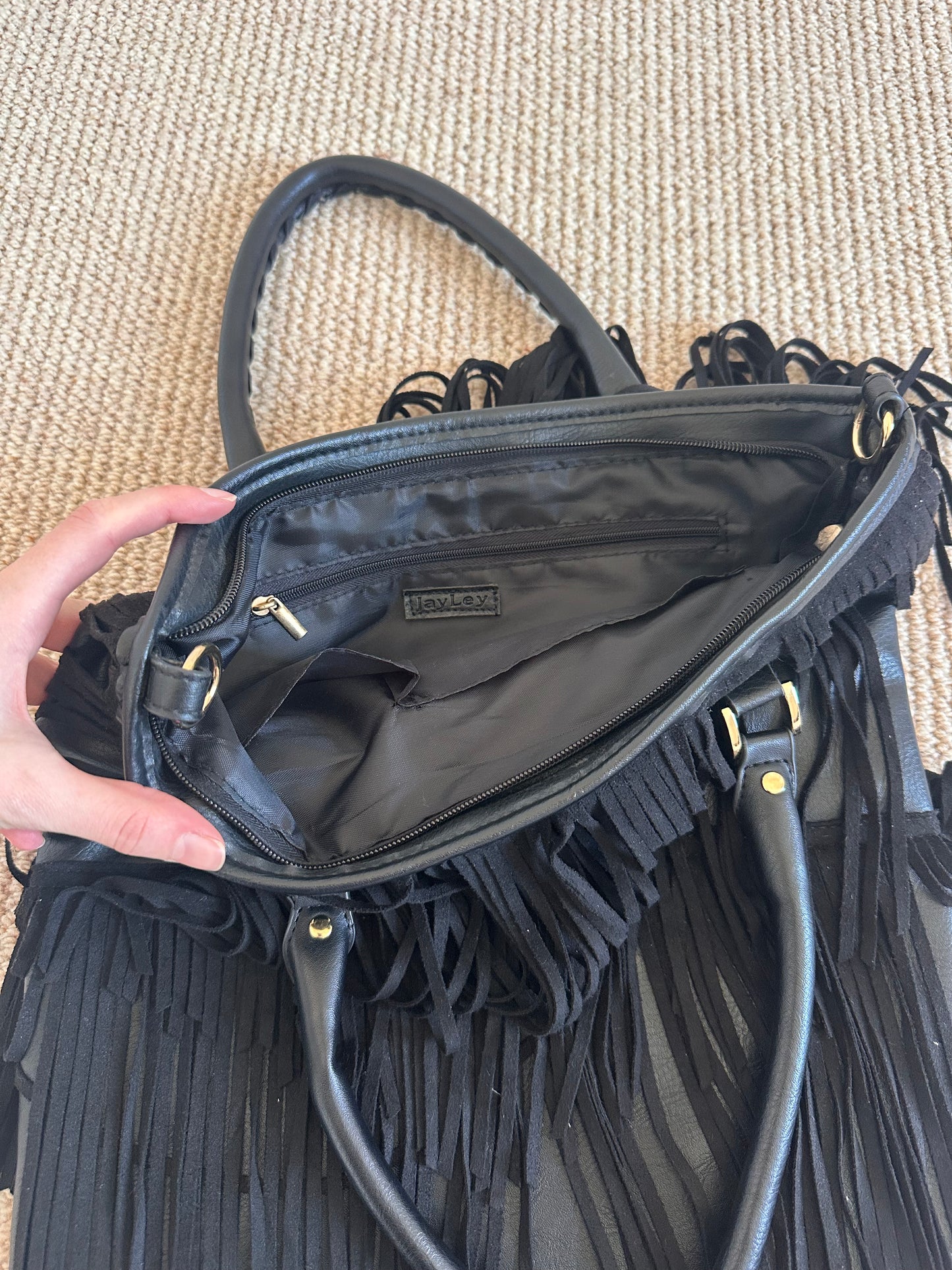 Vintage Tassle suede bag