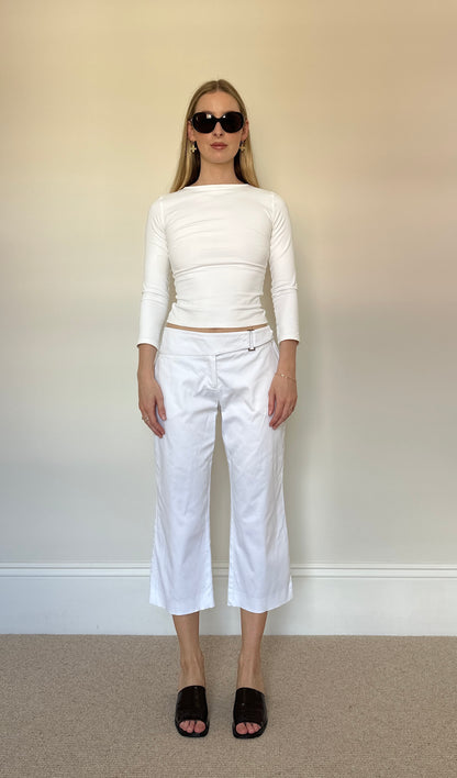 Vintage white capris
