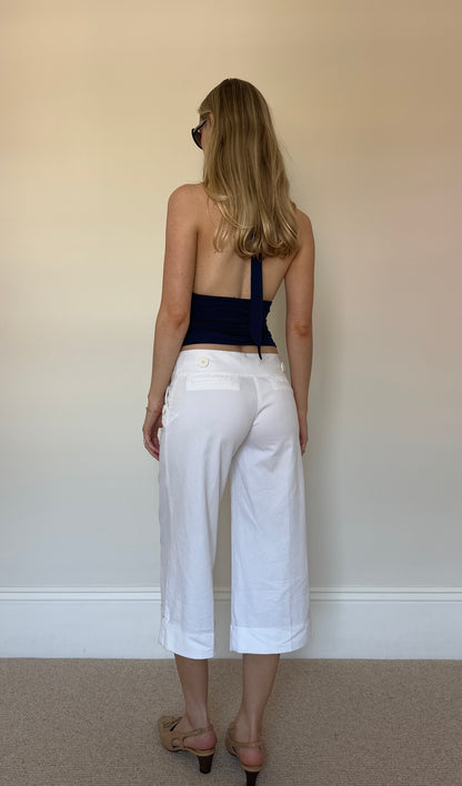 Vintage white Capri trousers