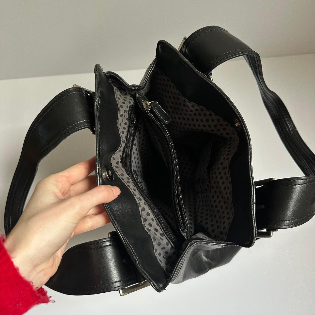 Vintage black buckle bag