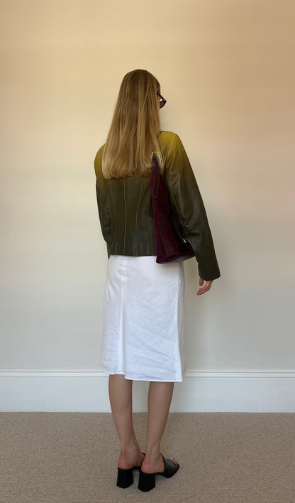 Vintage ombré green jacket