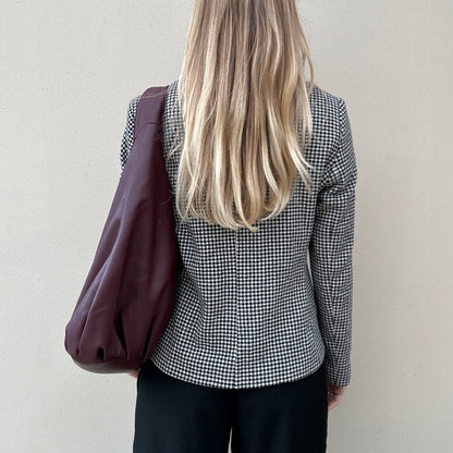Vintage zip dogtooth jacket