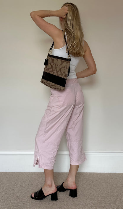 Vintage pink cargo capris
