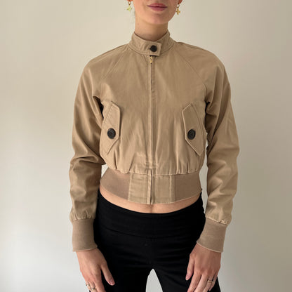 Vintage cropped bomber jacket