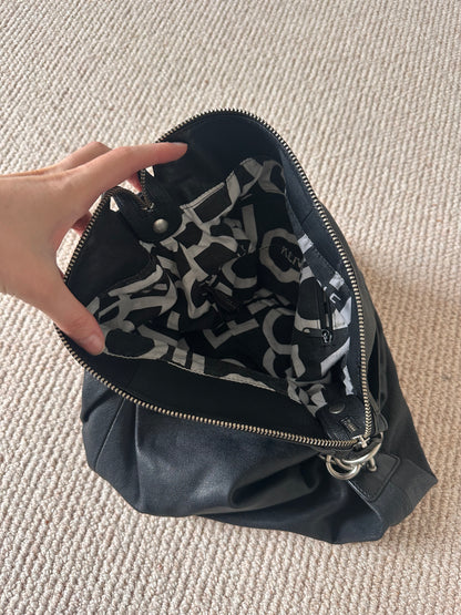 Vintage buckle leather bag