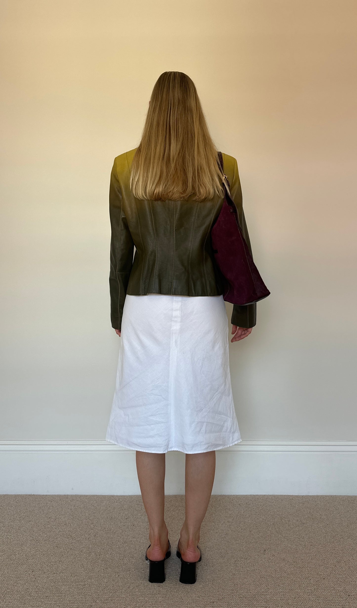 Vintage ombré green jacket