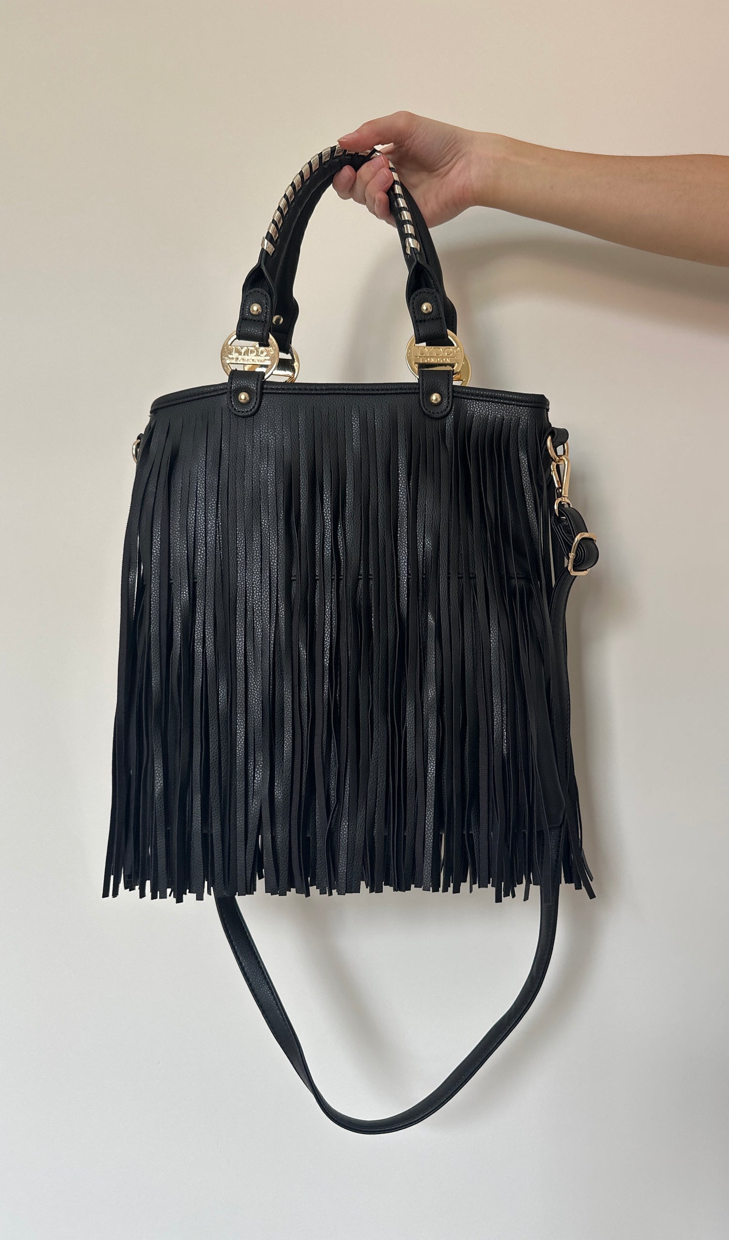 Vintage leather Tassle bag