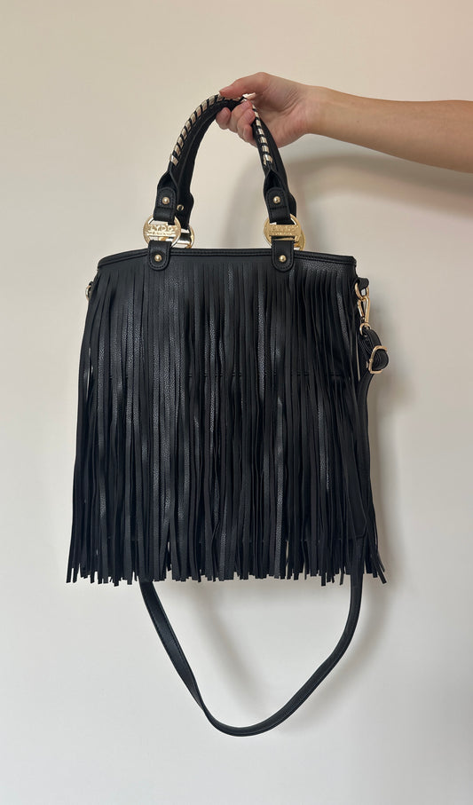 Vintage leather Tassle bag