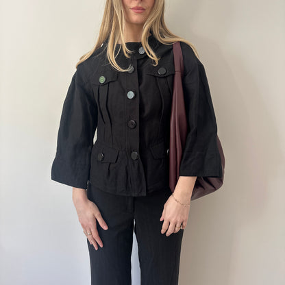 Vintage black button jacket