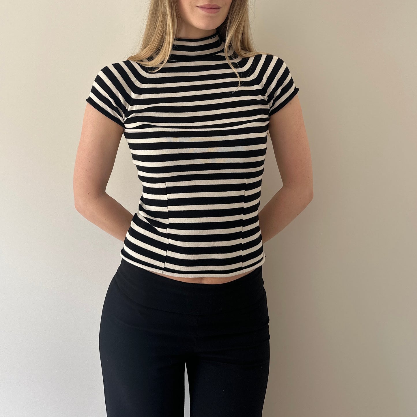 Vintage stripe knit top