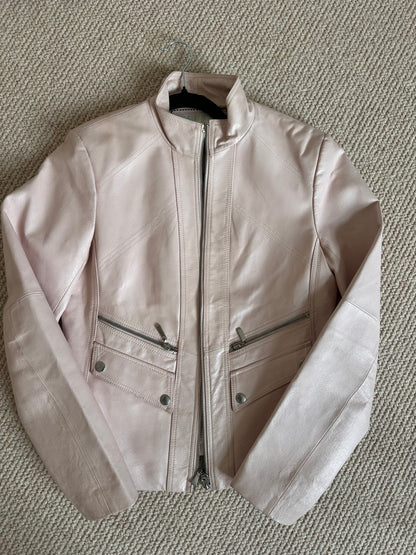 Vintage pink leather jacket