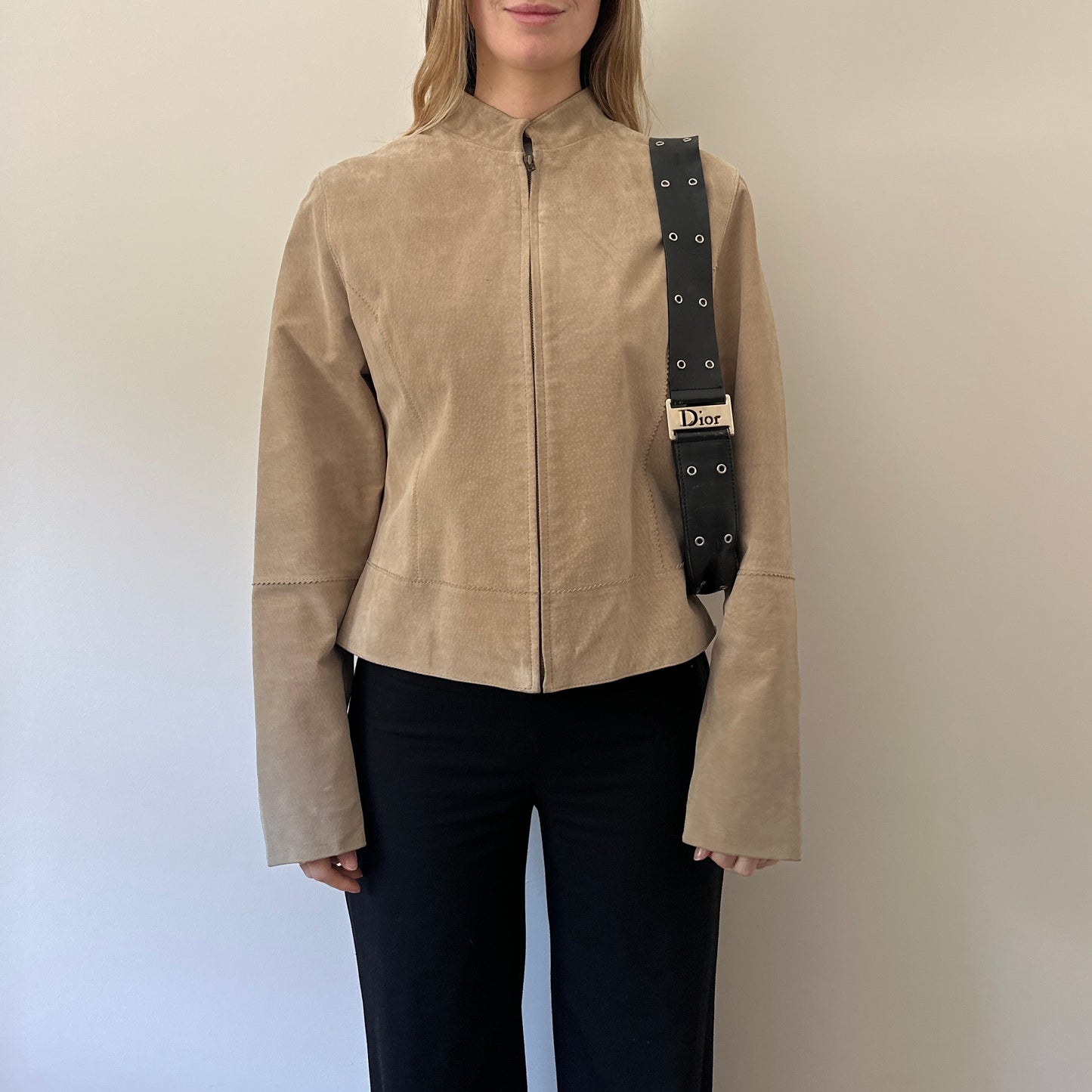 Vintage camel suede jacket