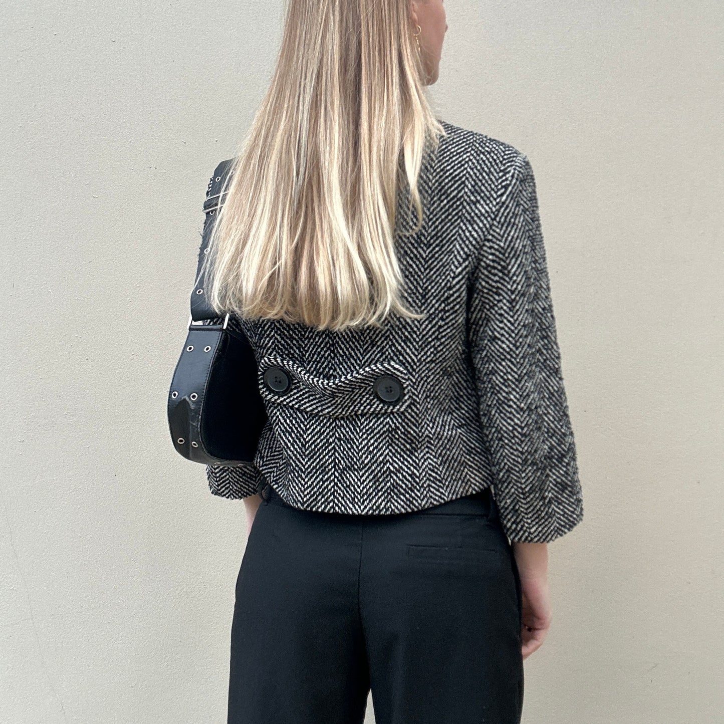 Tweed pea coat