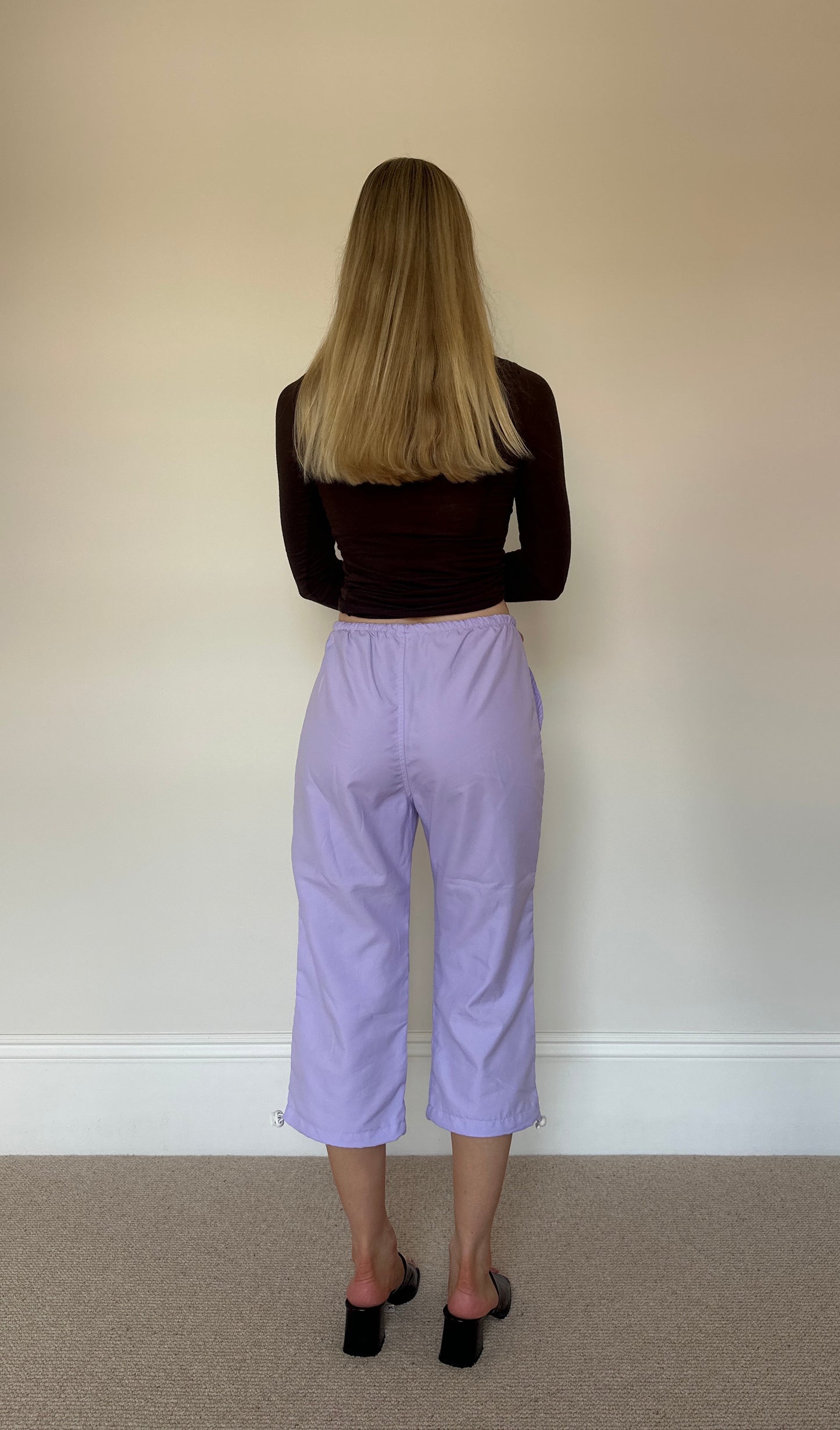 Vintage lilac cargo capris