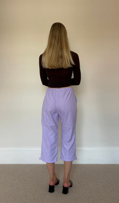 Vintage lilac cargo capris