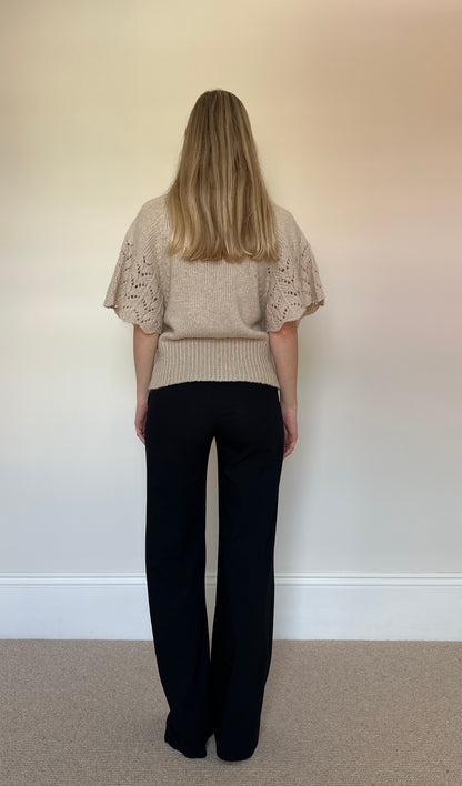 Vintage knit poncho jumper