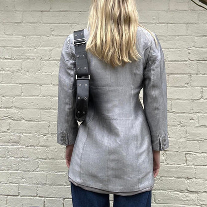 Vintage silver blazer style jacket