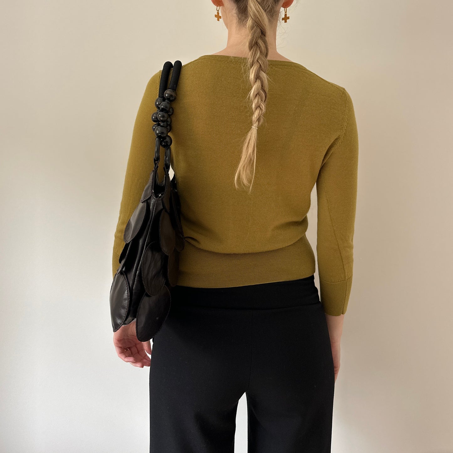 Vintage chartreuse Hobbs cardigan
