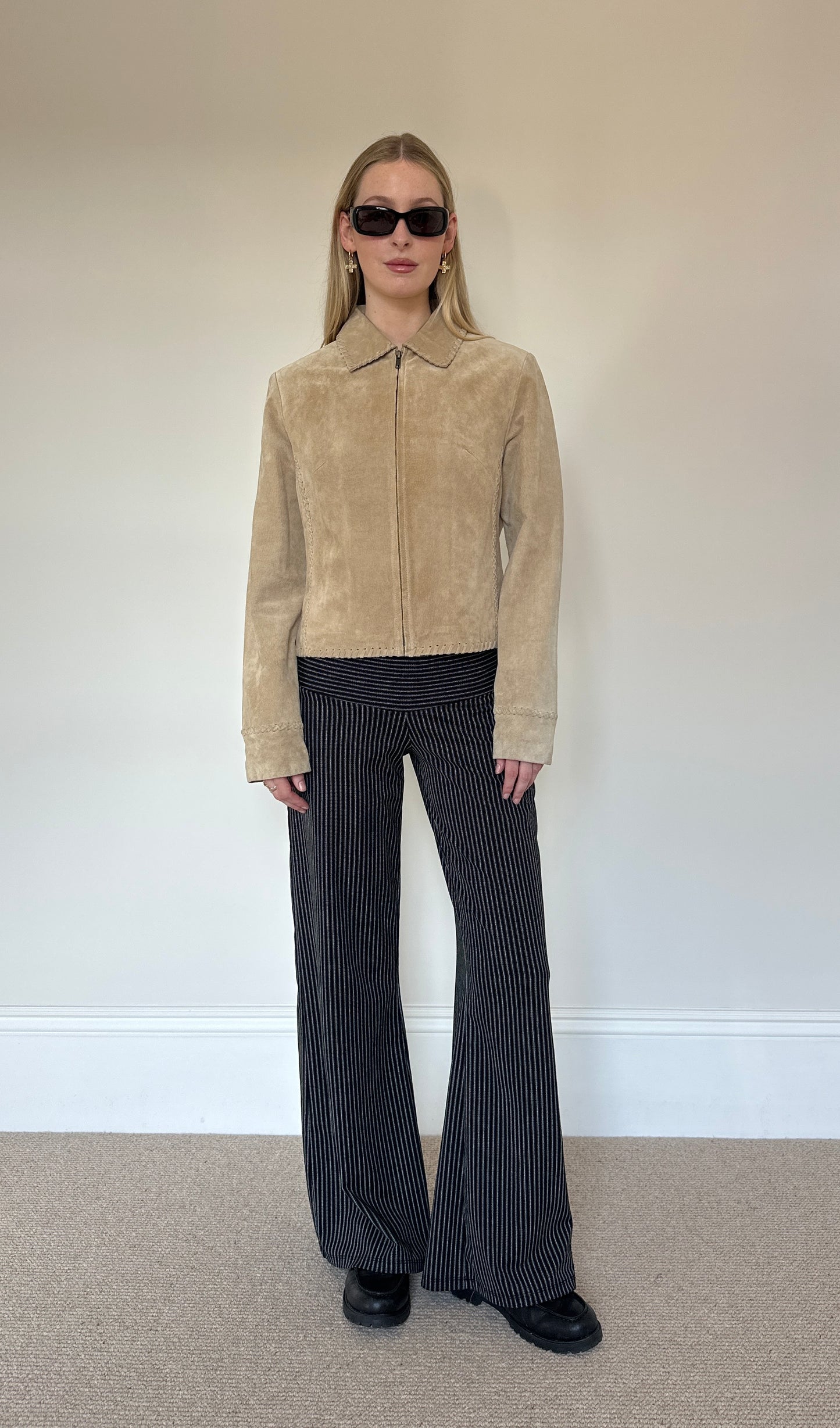 Vintage camel suede jacket