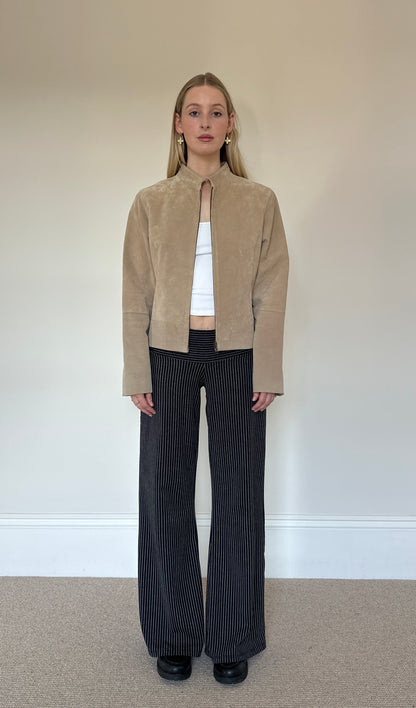 Vintage camel suede jacket