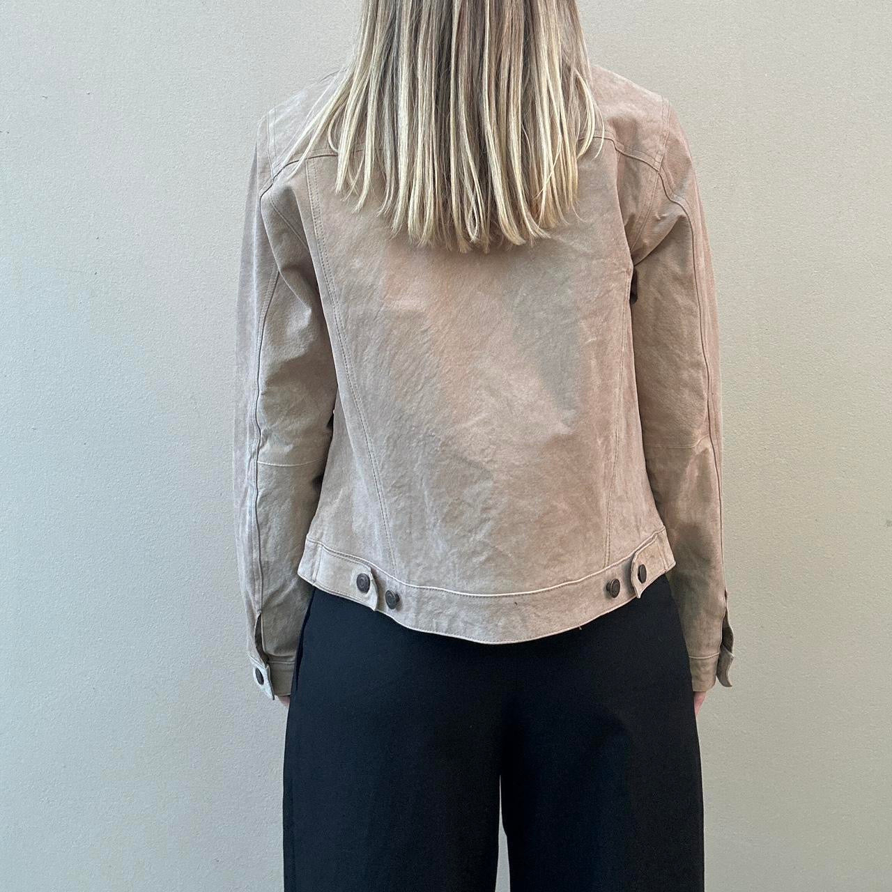 Vintage 90s camel suede jacket