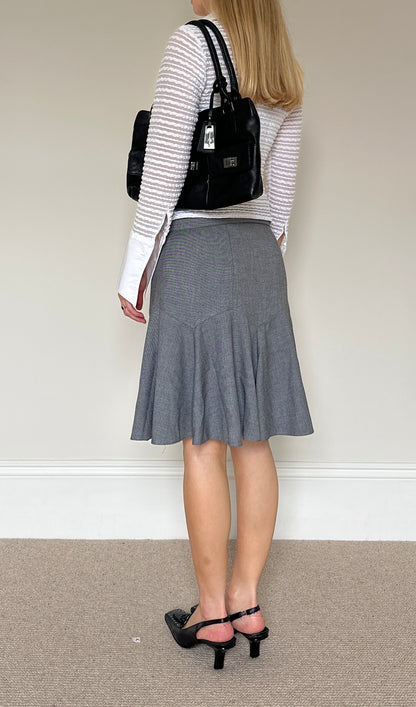 Vintage black leather bag