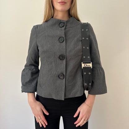 Vintage dogtooth pea coat