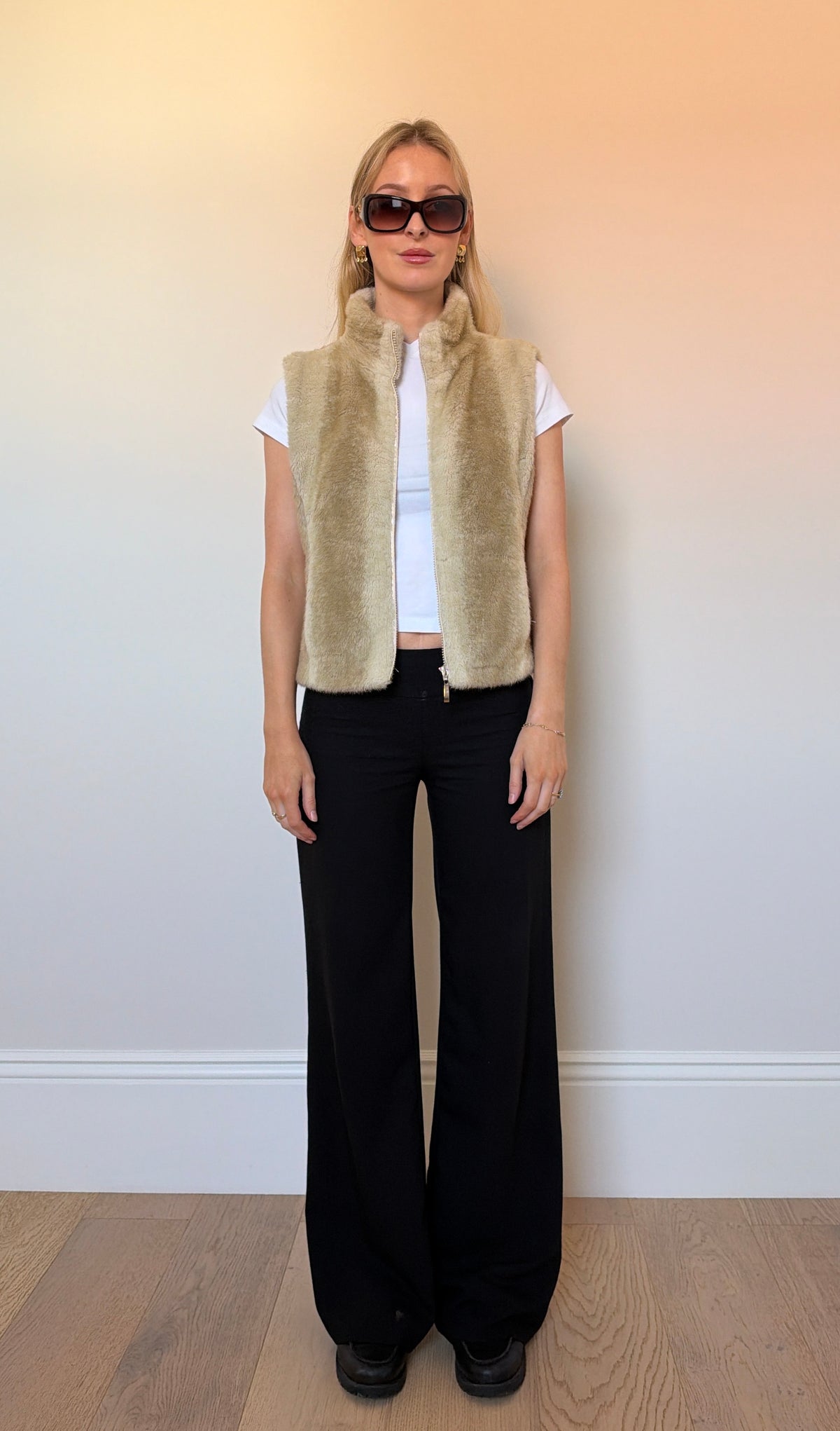 Vintage faux fur gilet