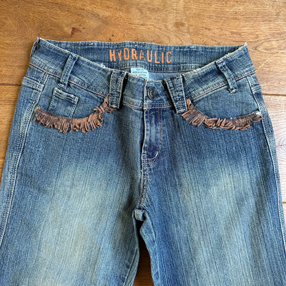 00s denim flare jeans